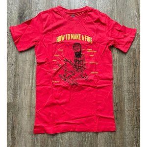 Mountain Khakis Mens Fire Bringer Short Sleeve Tee Shirt Red Pepper Sz Small